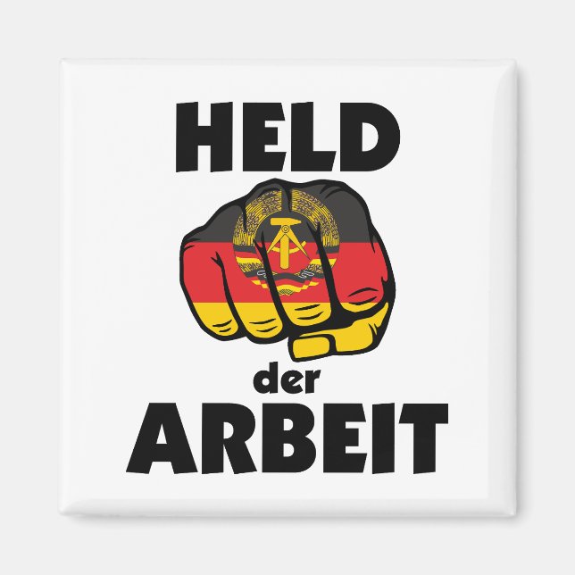 Imã Retro Ostalgie DDR Held der Arbeit (Frente)