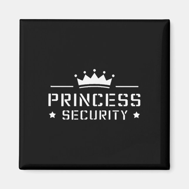 Imã Retro Princess Security Boys Brother Pai de Aniver (Frente)