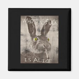Imã Retro Quem É O Pé É O Coelho Engraçado Da Alice