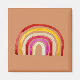 Imã Retro Rainbow cute watercolor