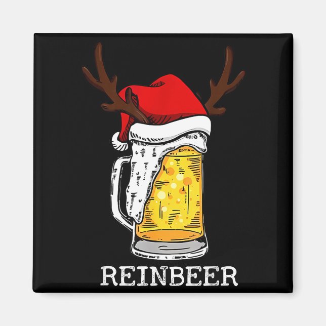 Imã Retro Reindeer Winedeer Reinbeer Matching Couples  (Frente)