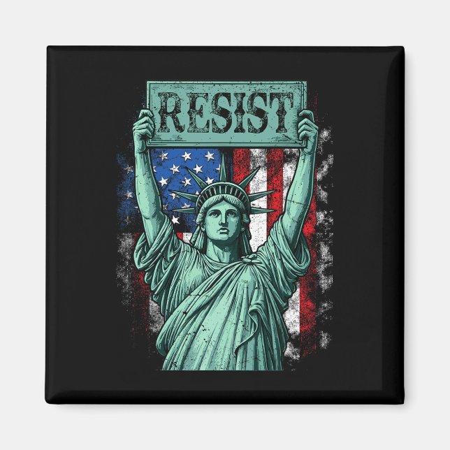 Imã Retro Resist Not My President Anti-trump  (Frente)
