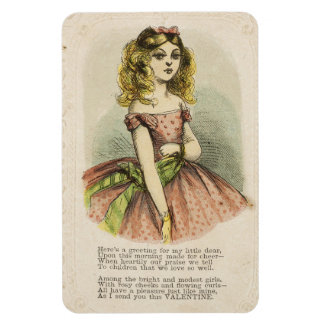 Ímã Retro Romantic Valentine's Day Card, 19th century
