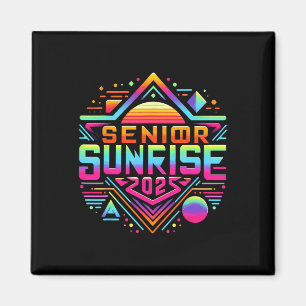 Imã Retro Senior Sunrise 2025 Ensino Médio 12º Décimo