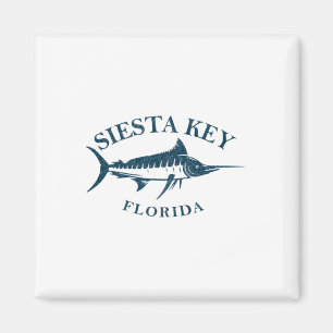 Imã Retro Siesta Key Florida Vintage Barco de Pesca
