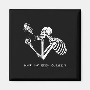 Imã Retro Skeleton Halloween Costume Divertido Caveira