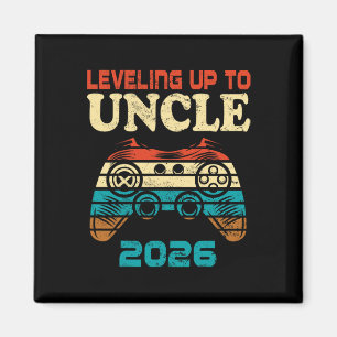 Imã Retro Subindo de Nível Para Tio 2026 Anúncio de Gr