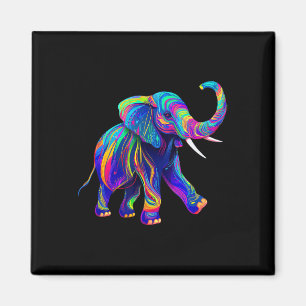 Imã Retro Synthwave anos 80 90 Elefante Tromba Acima C