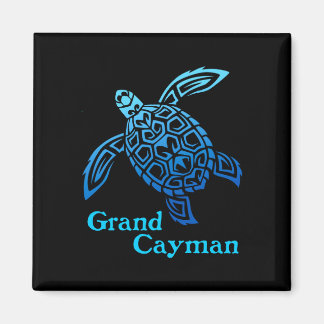 Imã Retro tartaruga marinha tribal ilhas grand cayman