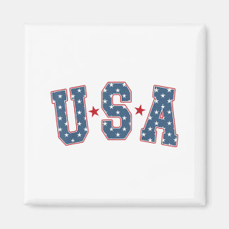 Imã Retro USA Estrela 4 de Julho Patriótico Independên