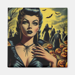 Imã Retro Vampire Girl
