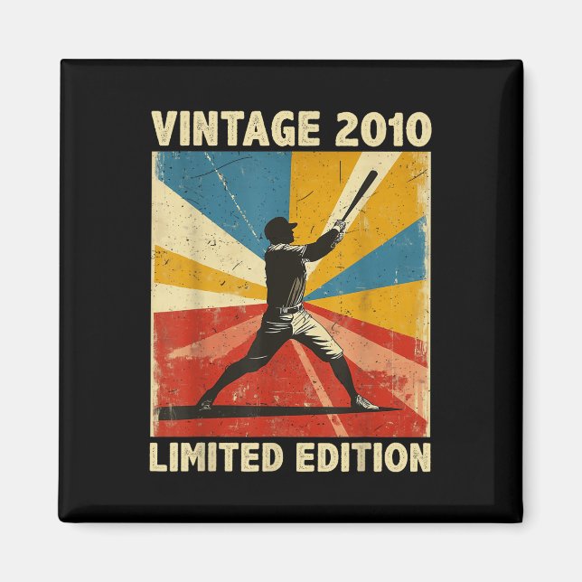 Imã Retro Vintage 2010 Baseball Lover Limited Edition (Frente)