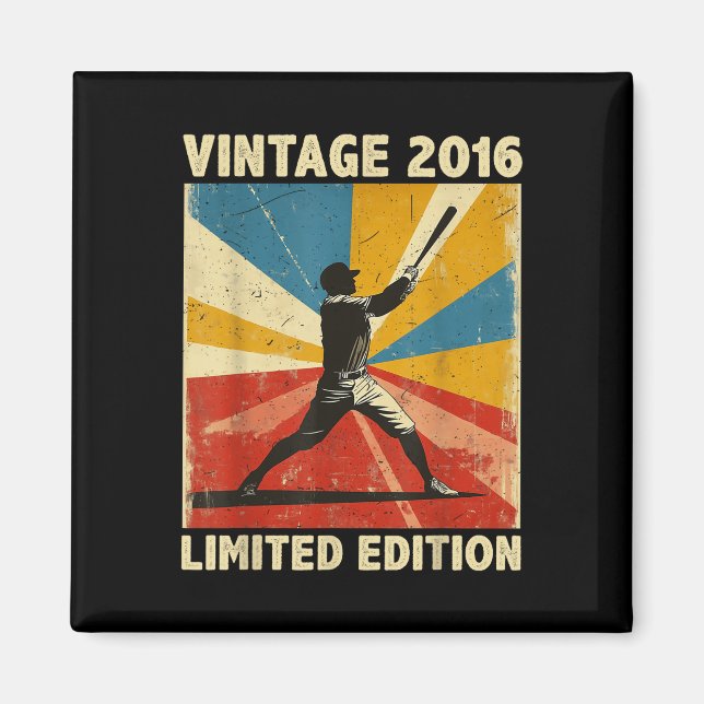 Imã Retro Vintage 2016 Baseball Lover Limited Edition (Frente)