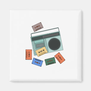 Imã Retro Vintage anos 80 Music