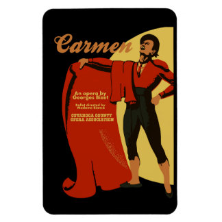 Ímã Retro vintage art Carmen ópera (Toreador)