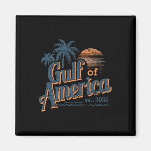 Imã Retro Vintage Golfo Da América Do Norte 2025 Ameri