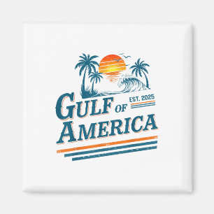 Imã Retro Vintage Golfo Da América Do Norte 2025 Gif A