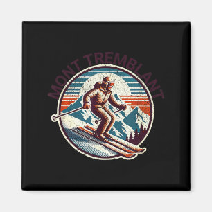 Imã Retro vintage mont tremblant canadá resort de esqu