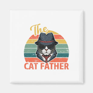 Imã Retro Vintage O Pai do Gato - Pai Gato Dia dos Pai