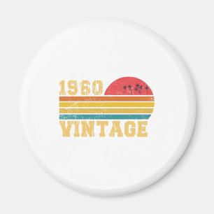Imã Retro Vintage Pôr do Sol Aniversário 1960