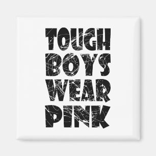 Imã Retro Vintage Tough Boys Vestem Rosa - Cancer de M