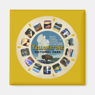 IMÃ RETRO VINTAGE YELLOWSTONE NATIONAL PARK SOUVENIR