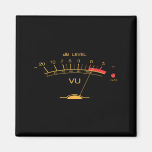 Imã Retro Vu Meter Vintage Audio Engenheiro Gravando M