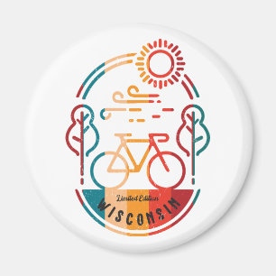 Imã Retro Wisconsin Bike Trail