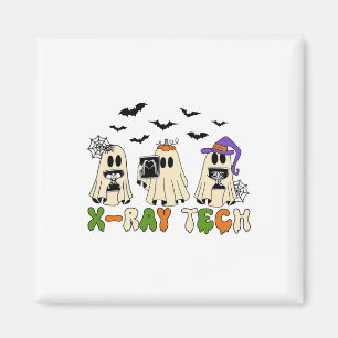 Imã Retro X-ray Tech Halloween Ghost Radiology Ghost R