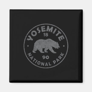 Imã Retro Yosemite Parque Nacional dos EUA Lembrança V