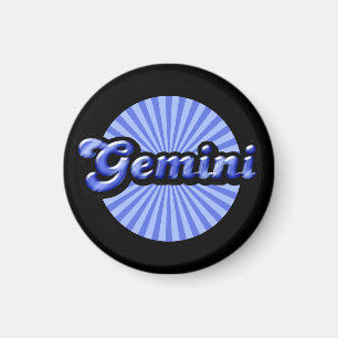 Imã Retro Zodiac Gemini