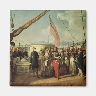 Imã Reunião b/w Louis-Philippe e rainha Victoria