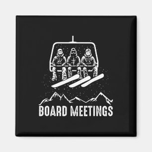 Imã Reunião da Diretoria Engraçado Snowboarding Esport