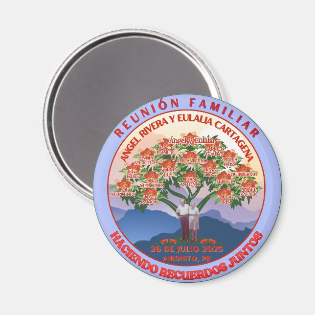 Imã Reunião da família Magnet (Front/Back)