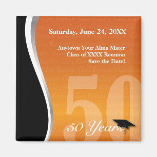 Imã Reunião de classe customizável de 50 anos