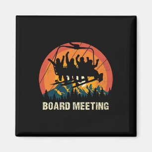 Imã Reunião de Conselho de Snowboard Esquiador Elevado