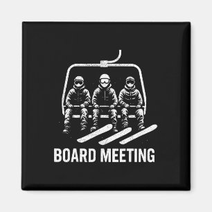 Imã Reunião de Conselho de Snowboard Esquiador Elevado