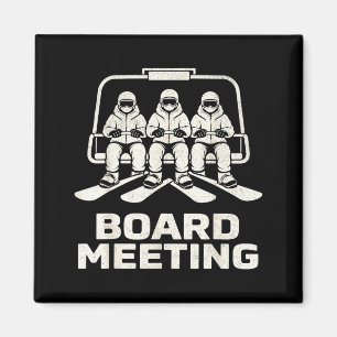 Imã Reunião de Conselho Engraçada Snowboarding Elevado