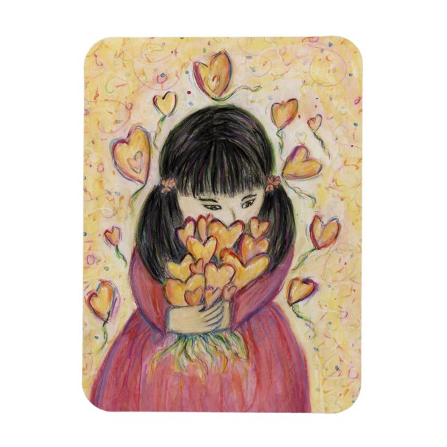 Ímã Reunindo Imãs de geladeira Inspiracionais de Coraç (Vertical)