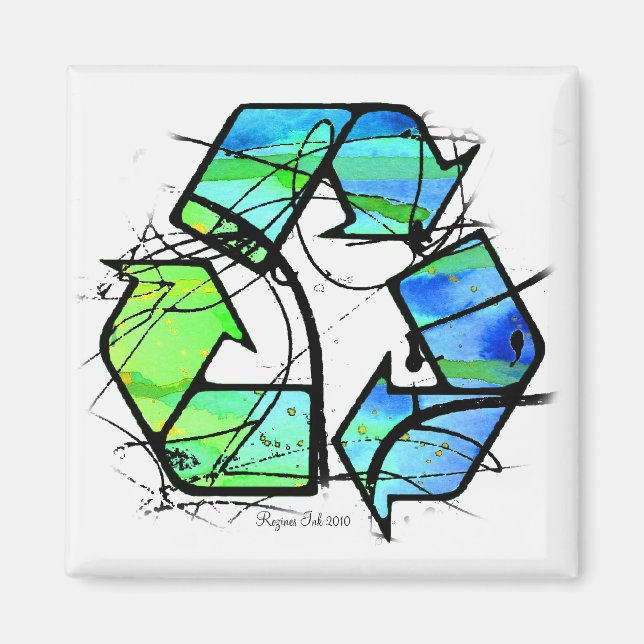 Imã Reuse, Reduce, Recycle Earth Day Gifts (Frente)
