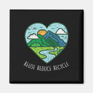 Imã Reutilize Gi Ambientalista do Dia da Terra Reduzid