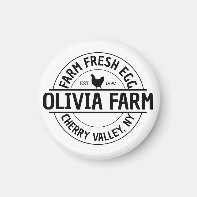 Imã Revendedor de Ovos do Nome do Proprietário da Faze (Frente)