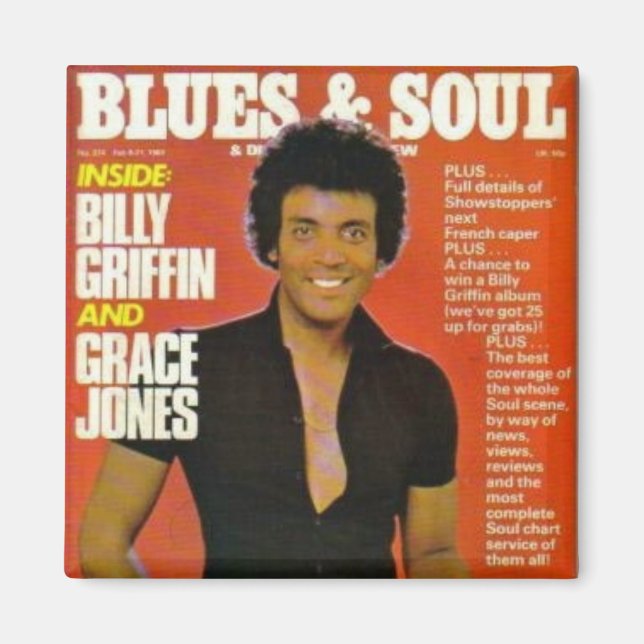 Imã Revista Billy Griffin "RETRO ART" (Frente)