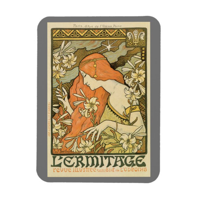 Ímã Revista Ermitage Art nouveau (Vertical)