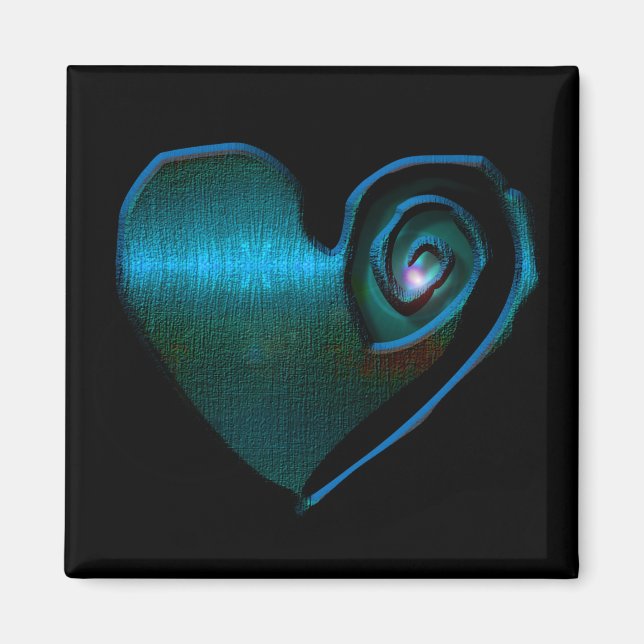 Imã revivência do coração do trabalho de arte digital  (Frente)