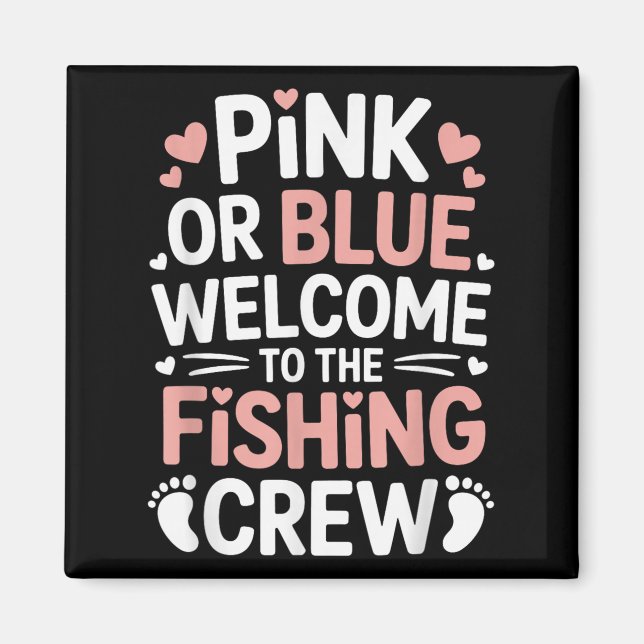 Imã Revolução Do Gênero Do Bebê, Nk Ou Azul Bem-Vindo  (Frente)