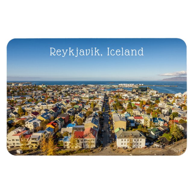 Ímã Reykjavik Islândia (Horizontal)
