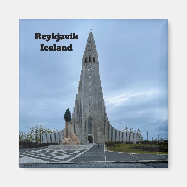 Imã Reykjavik Islândia Hallgrimskirkja Personalize (Frente)