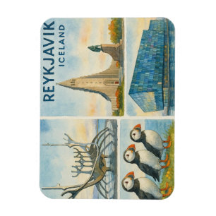 Ímã Reykjavik Islândia multivisual