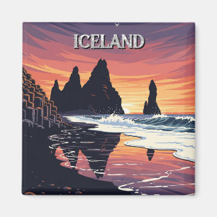 Imã Reynisdrangar Islândia Viagem